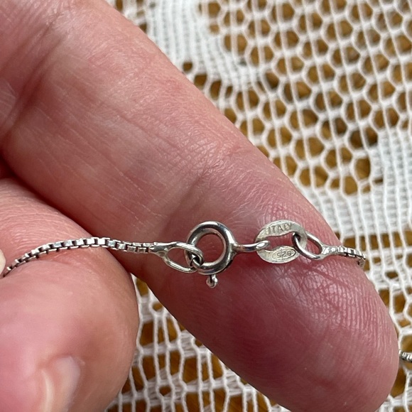 Abolone 925 dragonfly necklace, vintage - Picture 9 of 10